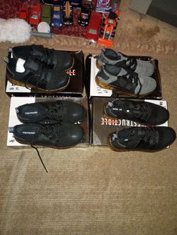 "Indestructible" steel toe shoes..Size 8 1/2..(Brand new)