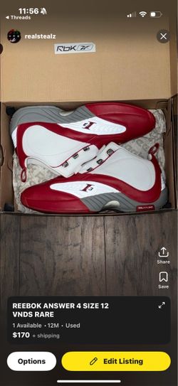 REEBOK ANSWER 4 VNDS SIZE 12