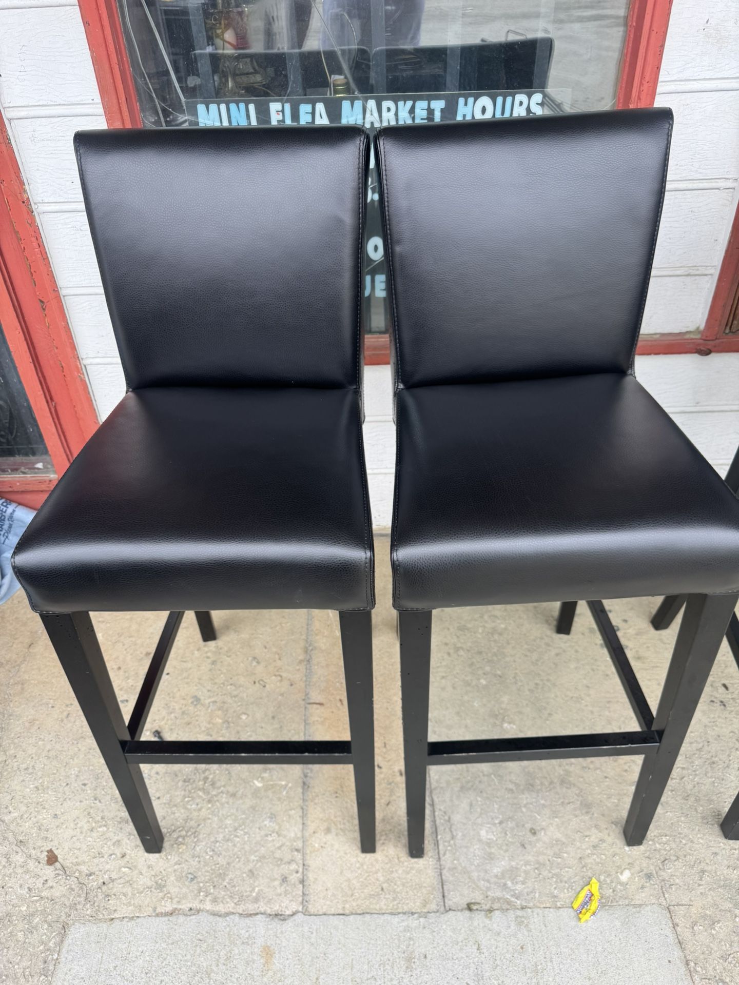 Leather bar stools