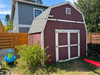10x12 and 12 high, shed