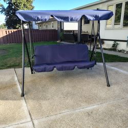 New Just Took Out Of The Box Two Seater Swing With Canopy Ended A Summer Sale