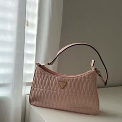pink guess shoulder bag