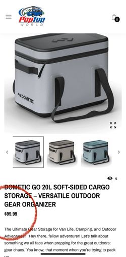 🩷DOMETIC GO 20L SOFT-SIDED CARGO STORAGE – VERSATILE OUTDOOR GEAR ORGANIZER🩷