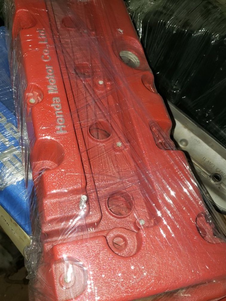 K20 K24 Honda Acura Valve Cover Wrinkle Red