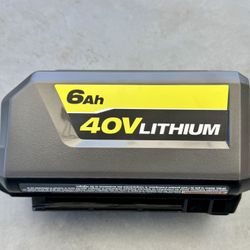 Brand New Ryobi 40V Volt Lithium-ion 6.0 Ah High Capacity Battery Op40605