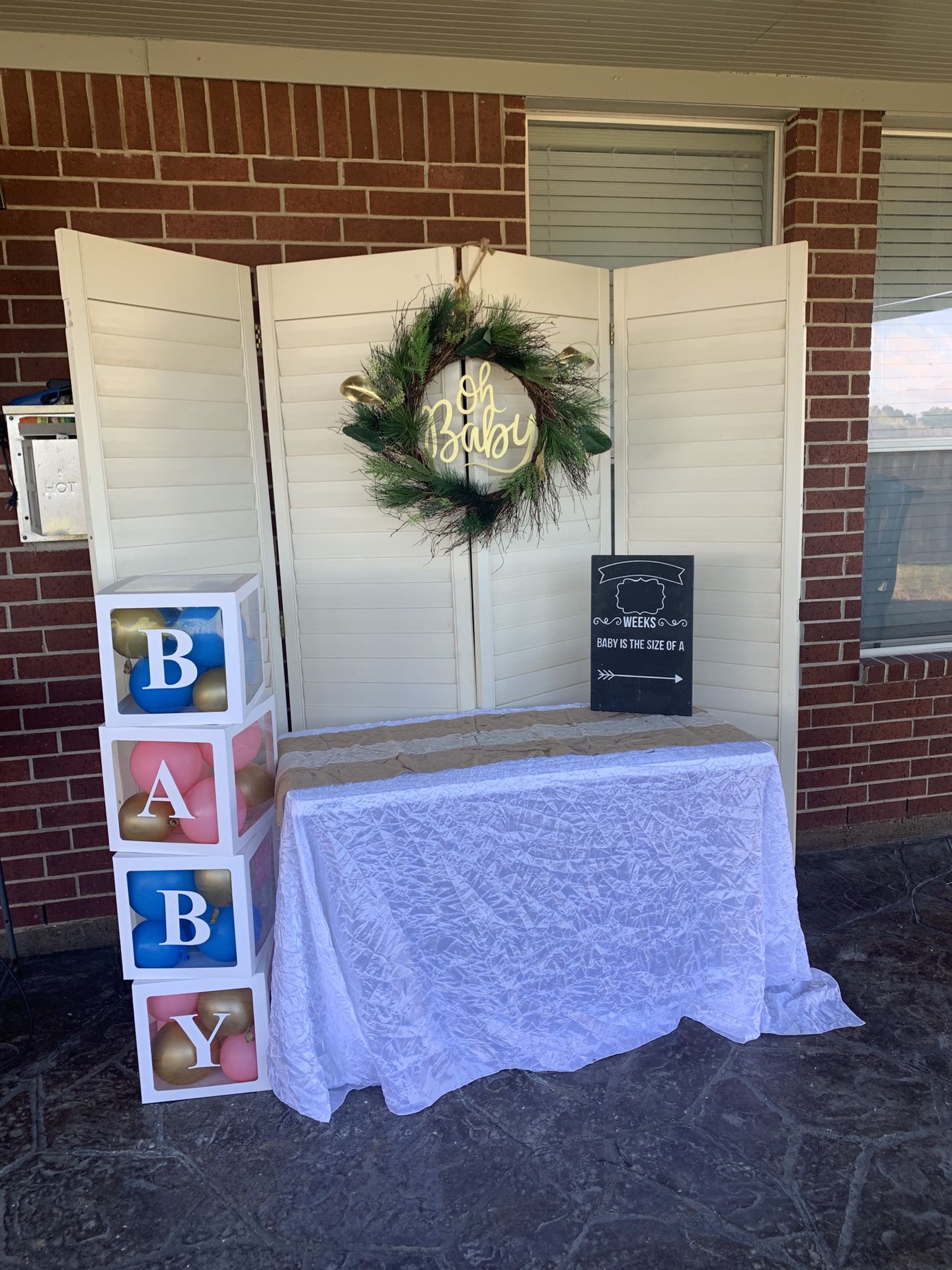 Gender Reveal Party decor