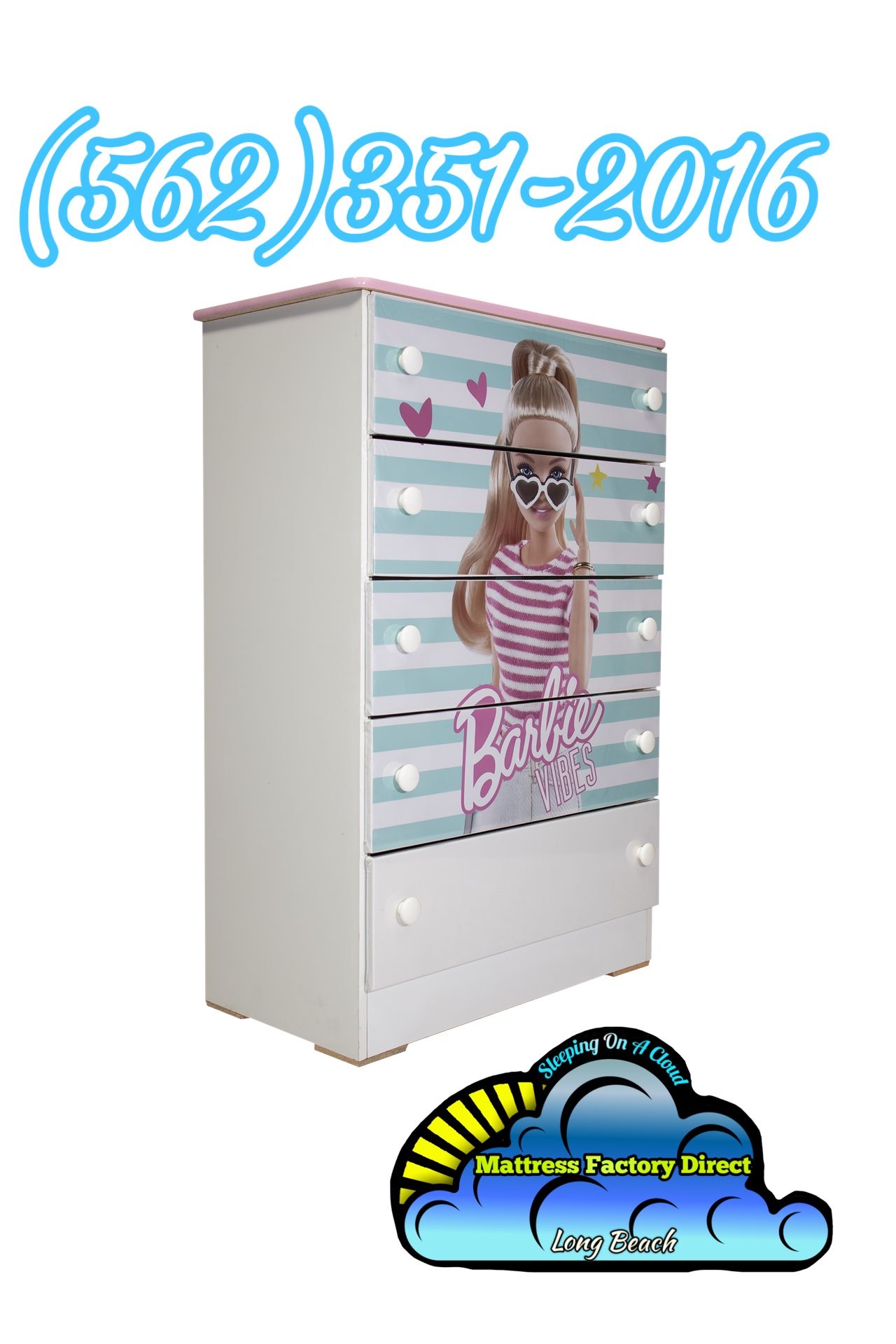 Barbie Five Drawers Dresser Chest New Cajonera Comoda