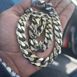 24k Gold Plated Cuban Link Chain