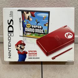 Nintendo Ds Lite Super Mario Bros Red Edition 