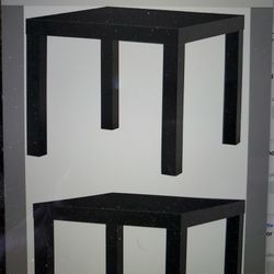 IKEA Small Black End Tables