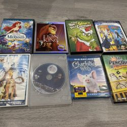Disney & Family DVD/Blu-Ray Bundle – 8 Movies
