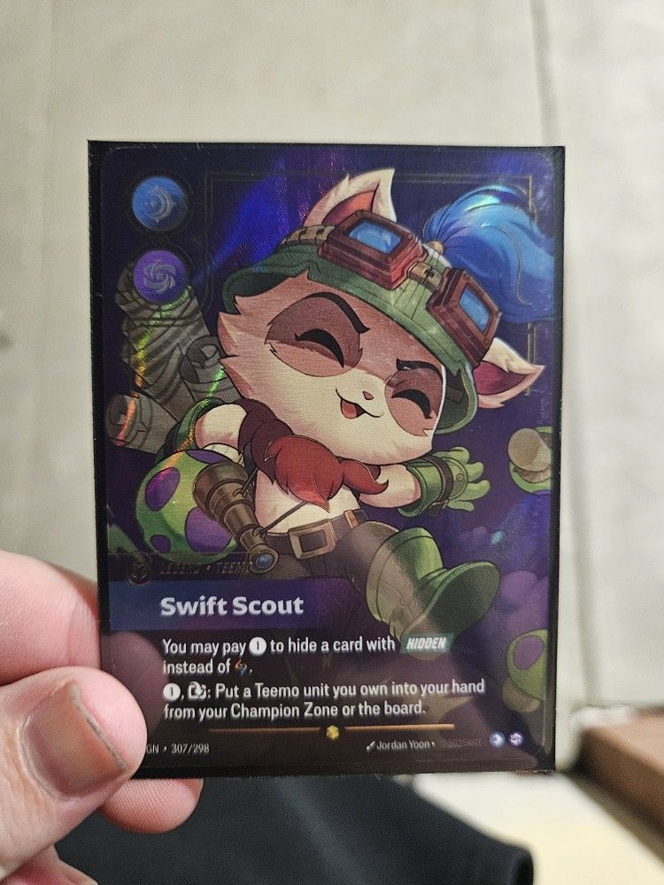 Riftbound Teemo Legend Overnumbered Foil & Hobbies Riftbound Teemo Legend Overnumbered Foil & Hobbies