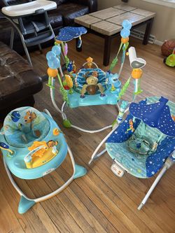 Bright Starts Walker Rocker And Bouncer Finding Nemo 