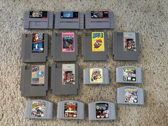 Nintendo NES/SNES/N64 games for sale!