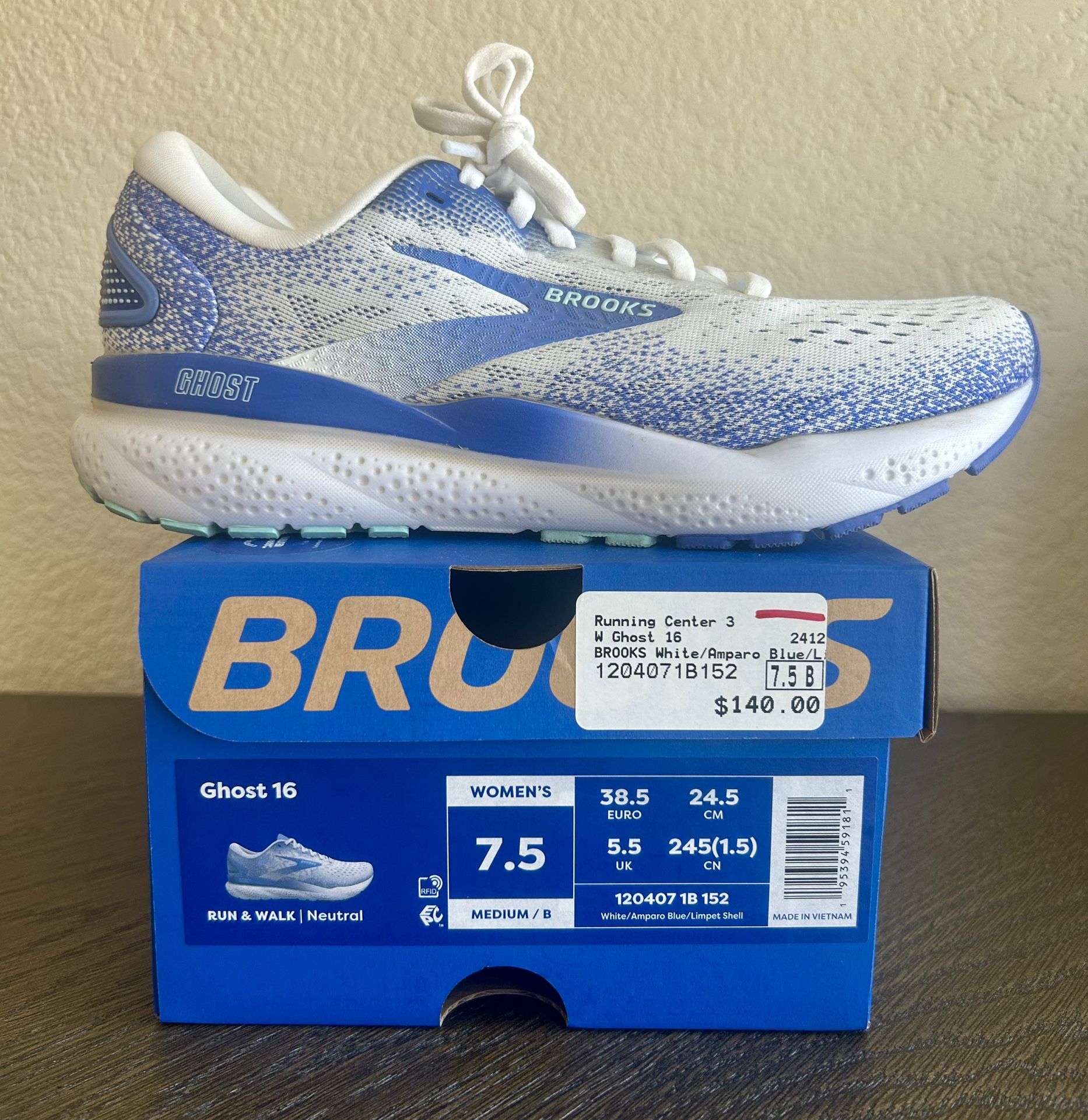 Brooks Women’s Ghost 16 Size 7.5