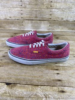 Vans Paint Splatter Pink Mens Shoes Size 11