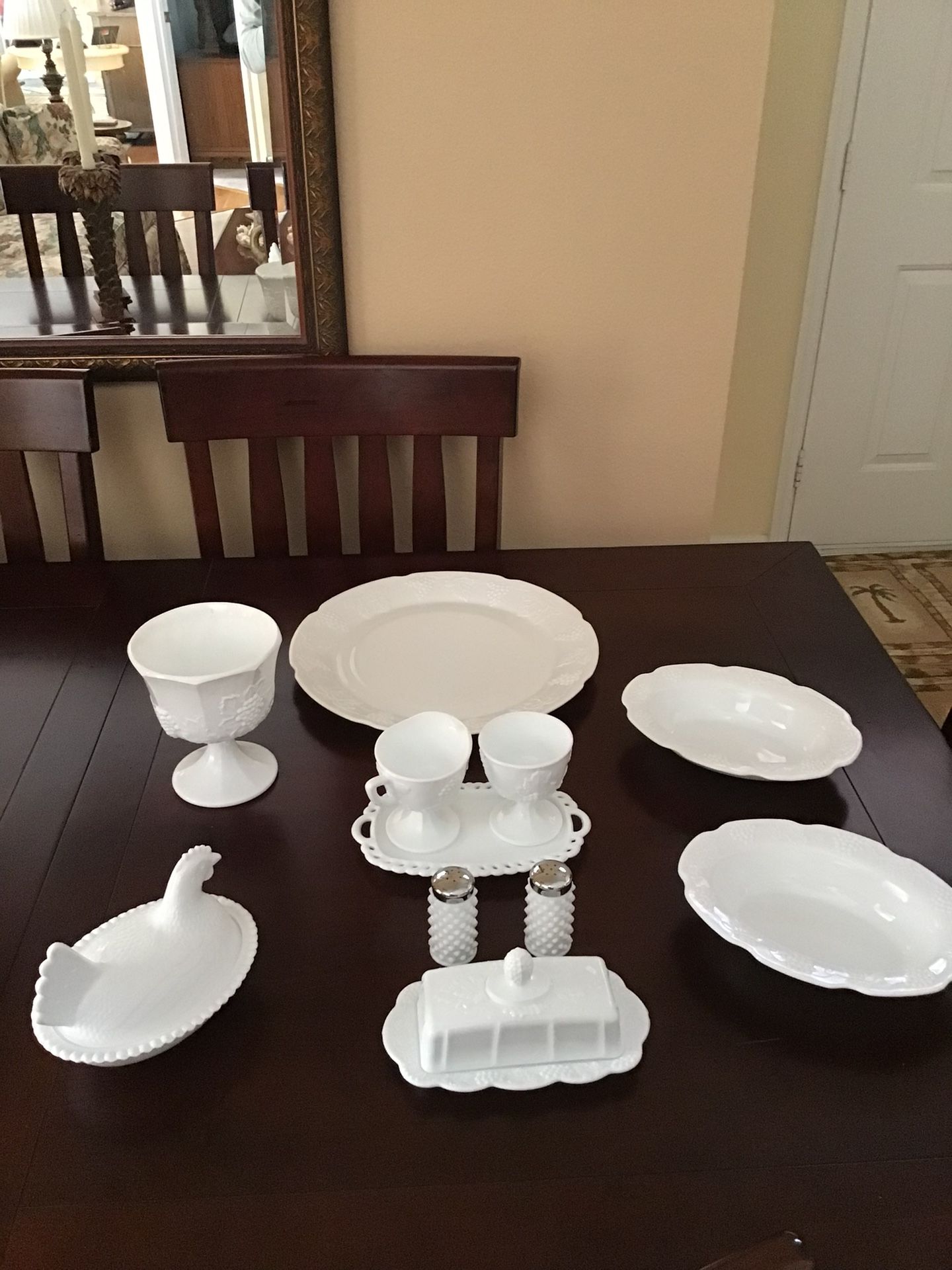 Milk Glass Accessories 