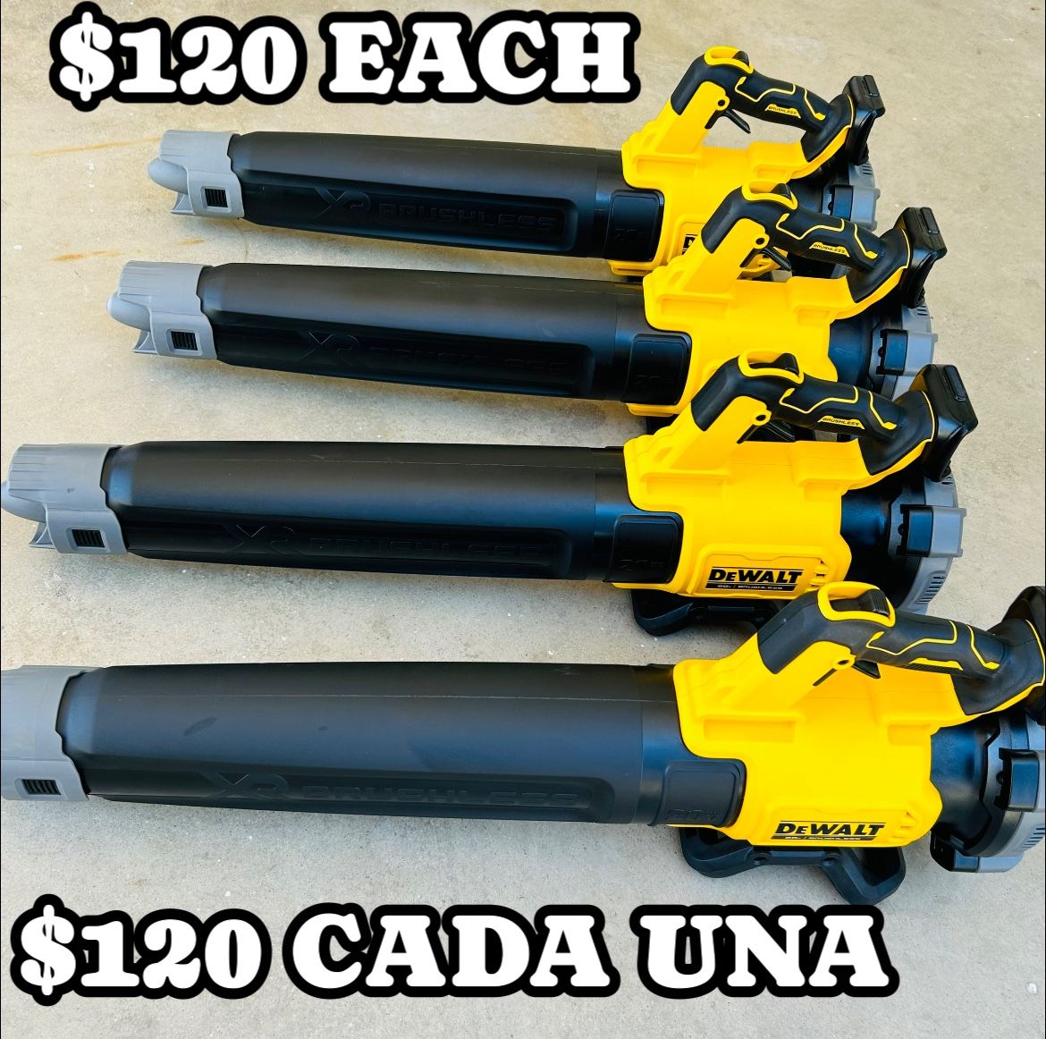 DEWALT 20V MAX 125 MPH 450 CFM Brushless Leaf Blower with Concentrator Nozzle (Tool Only)