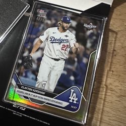 Clayton Kershaw World Series Topps