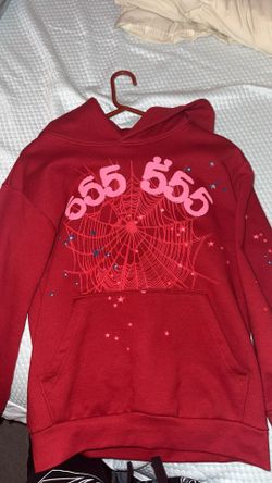 spider hoodie red