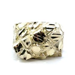 Men’s 10k Yellow Gold Nugget Ring Size 10 GP3122132