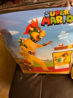 Super Mario adult Bowser 2xl costume
