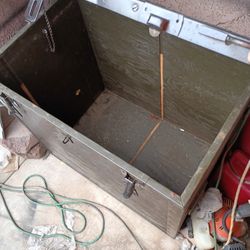 Wood Storage Bin Box 