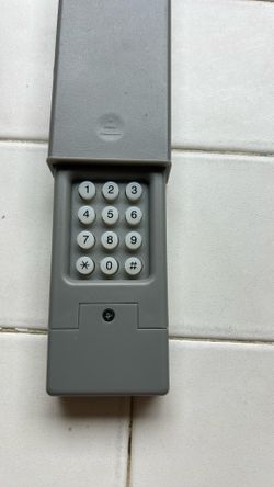 Garage key pad