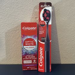 Colgate Optic White Pro Series and 1 Toothbrush  Set