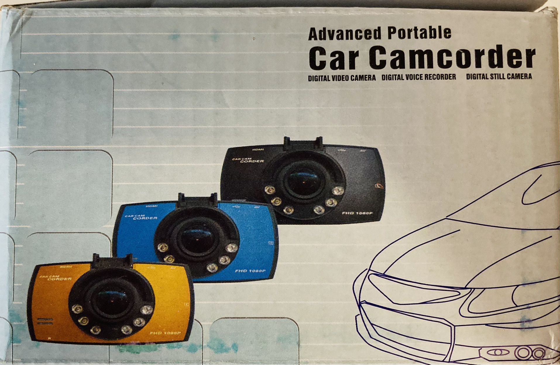 Live Portable Car Dash-Mount Camcorder New in Box