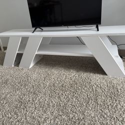 Tv Stand For TVs up to 60” + Column Lamp With Shelves 