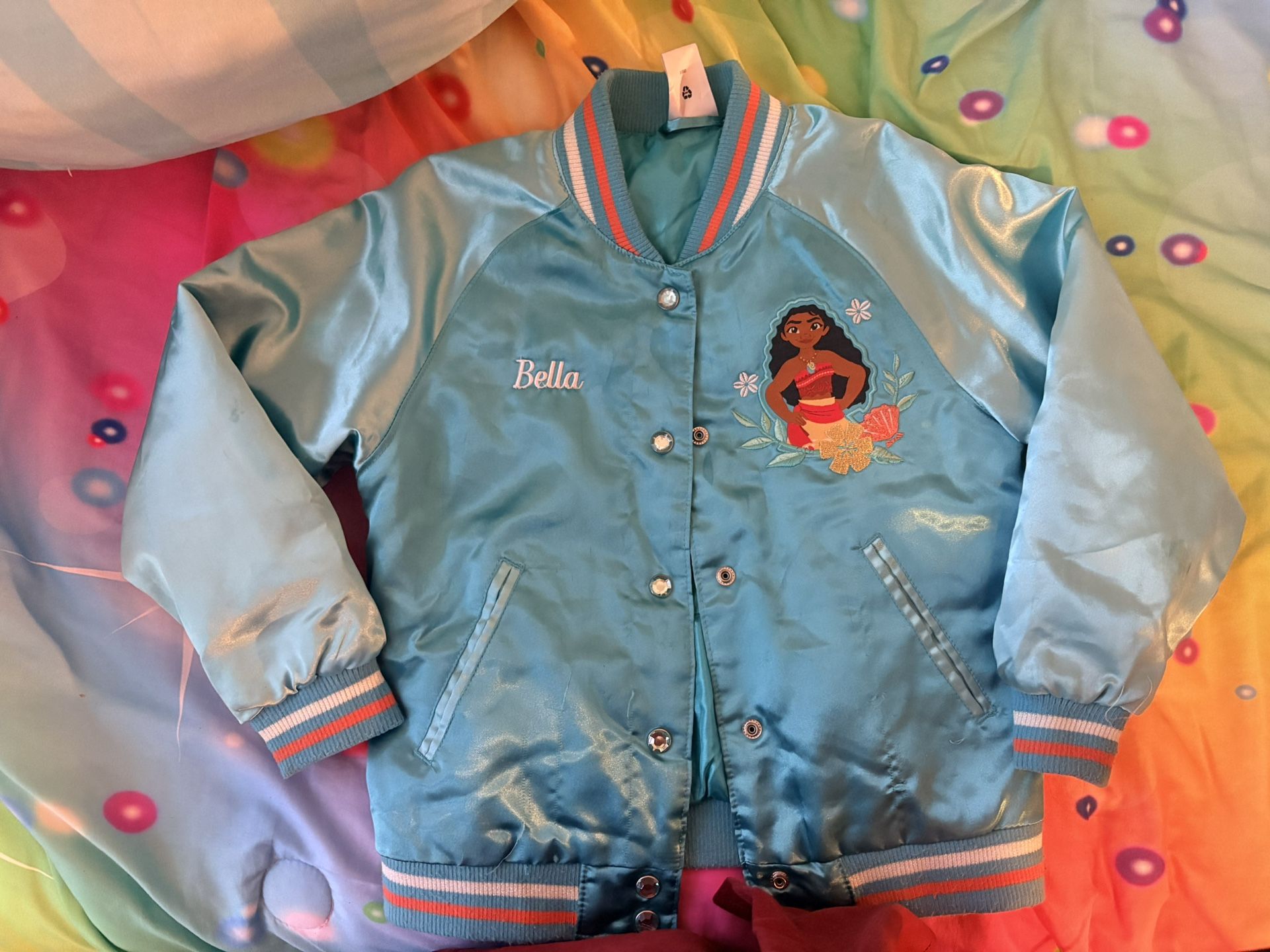 Disney Moana Jacket Personalized “Bella” On It