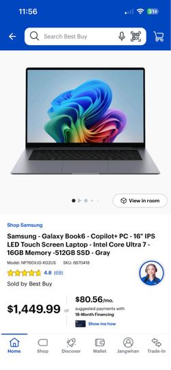 Samsung Galaxy Book6 16" Laptop