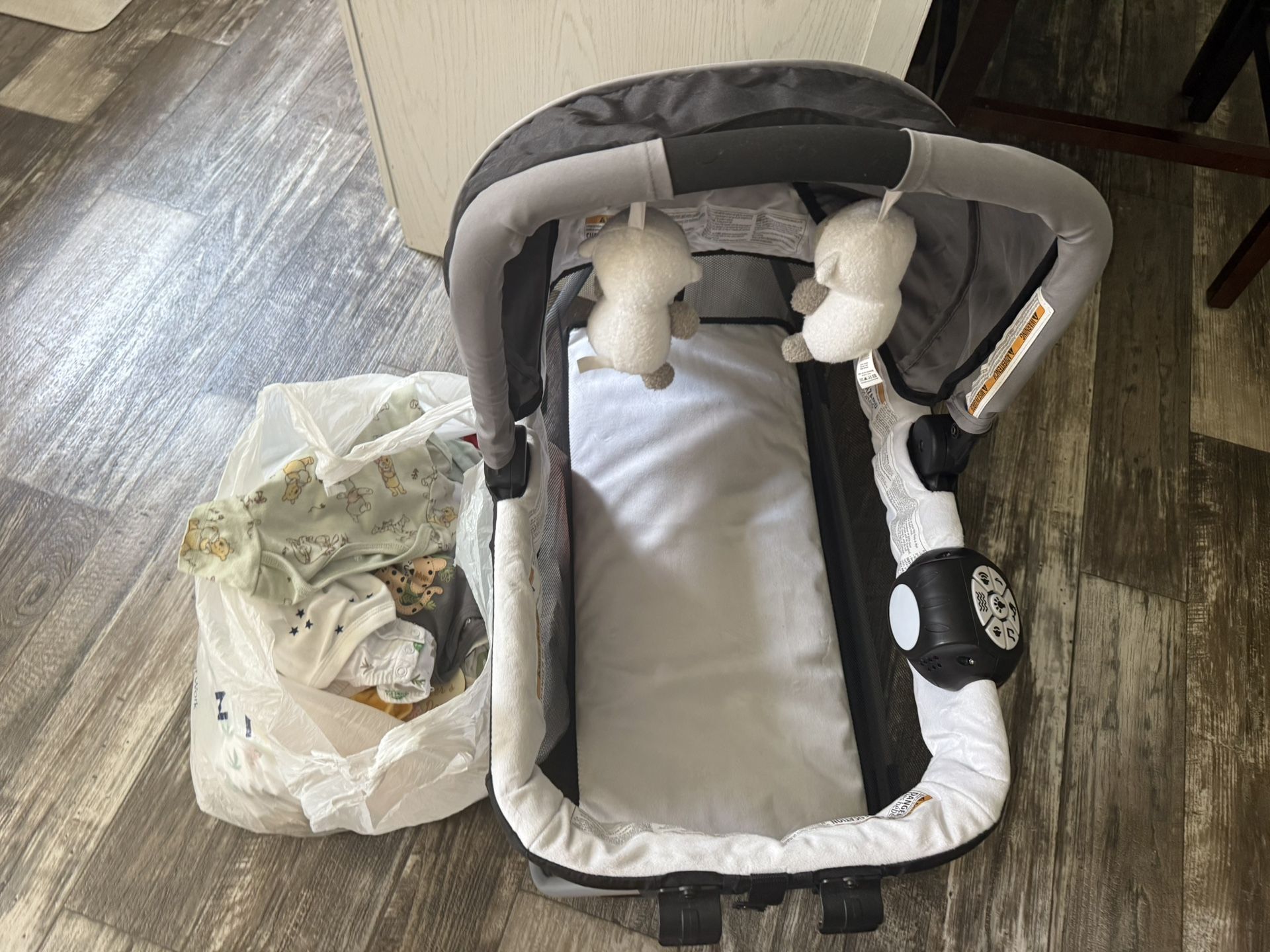 Free Baby Clothes And Bassinet