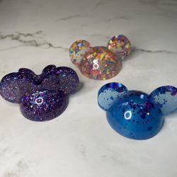 Resin Mickey straw topper