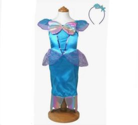 Mermaid Princess Dress And Headband