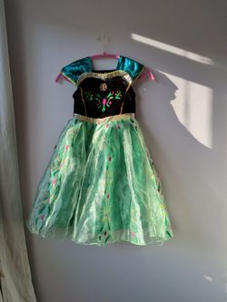 Size 7-8 Girls Anna Frozen Princess Costume Dress