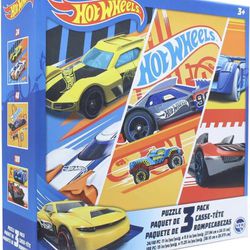 HOT WHEELS Puzzle 3-pack