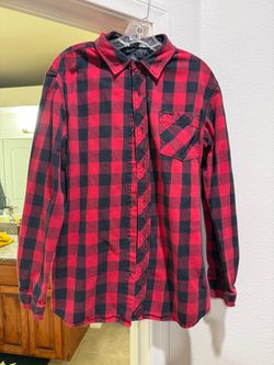 Ambiguous Buffalo Plaid Flannel Shirt - Size XL