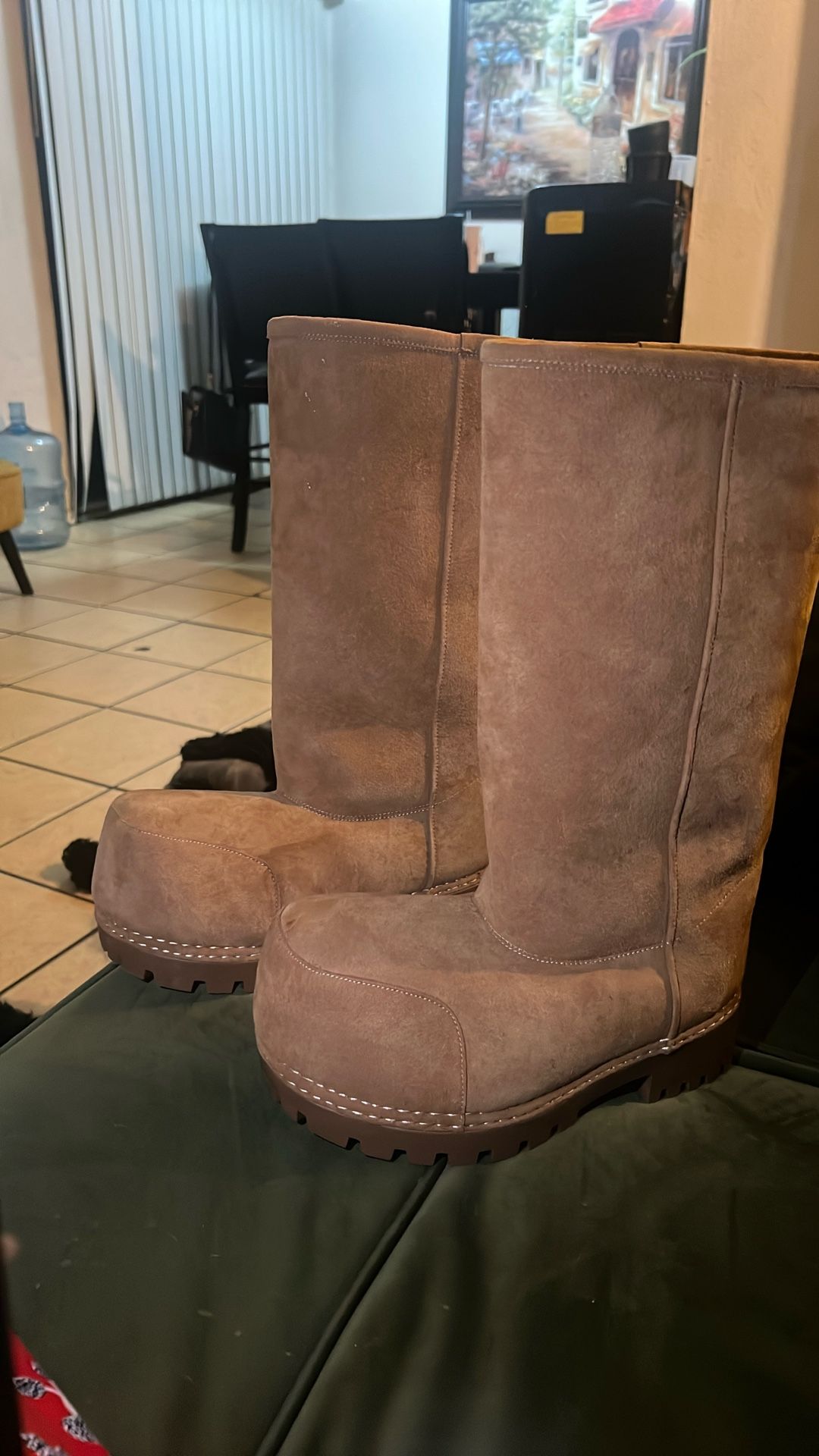 Balenciaga Alaska Fur High Boots New Size 38