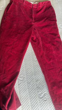 Red corduroy pants size 36 men