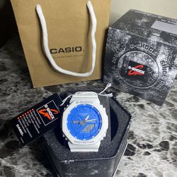 Blue & White GSHOCK GA2100