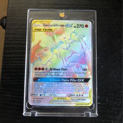 pokemon sun & moon cosmic eclipse hyper rare charizard & braixen gx #251
