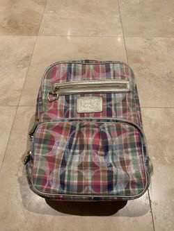 COACH DAISY MADRAS BACKPACK STYLE: F21886