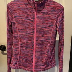 Pink exercise jacket Zip Up 