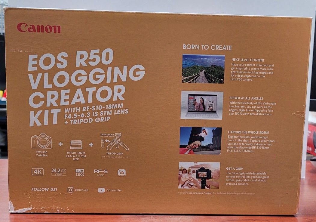 Caono Eos R50 Vlogging Creator Kit