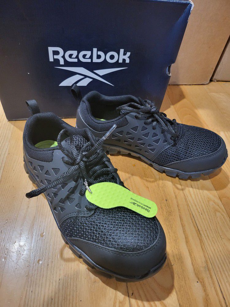 Reebok Work Women's RB039 Sublite Cushion Athletic Work Shoe Composite Toe Sz 7W