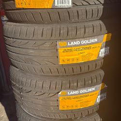 225/45/18 Land Golden Tires 