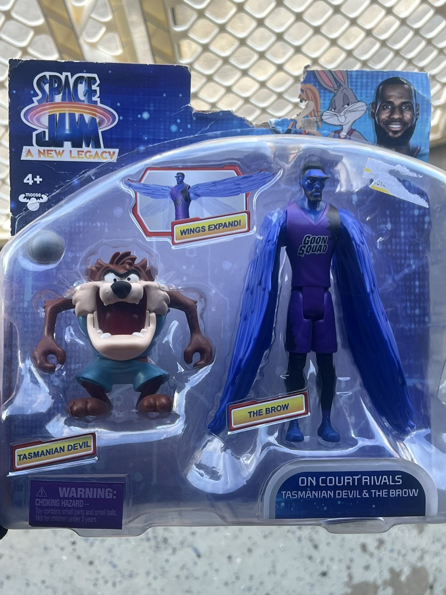 Space Jam: A New Legacy On Court Rivals action figure 2-pack featuring Tasmanian Devil and The Brow
