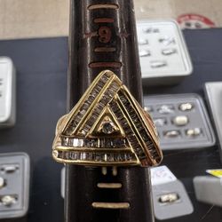 14k Cluster Diamond Ring